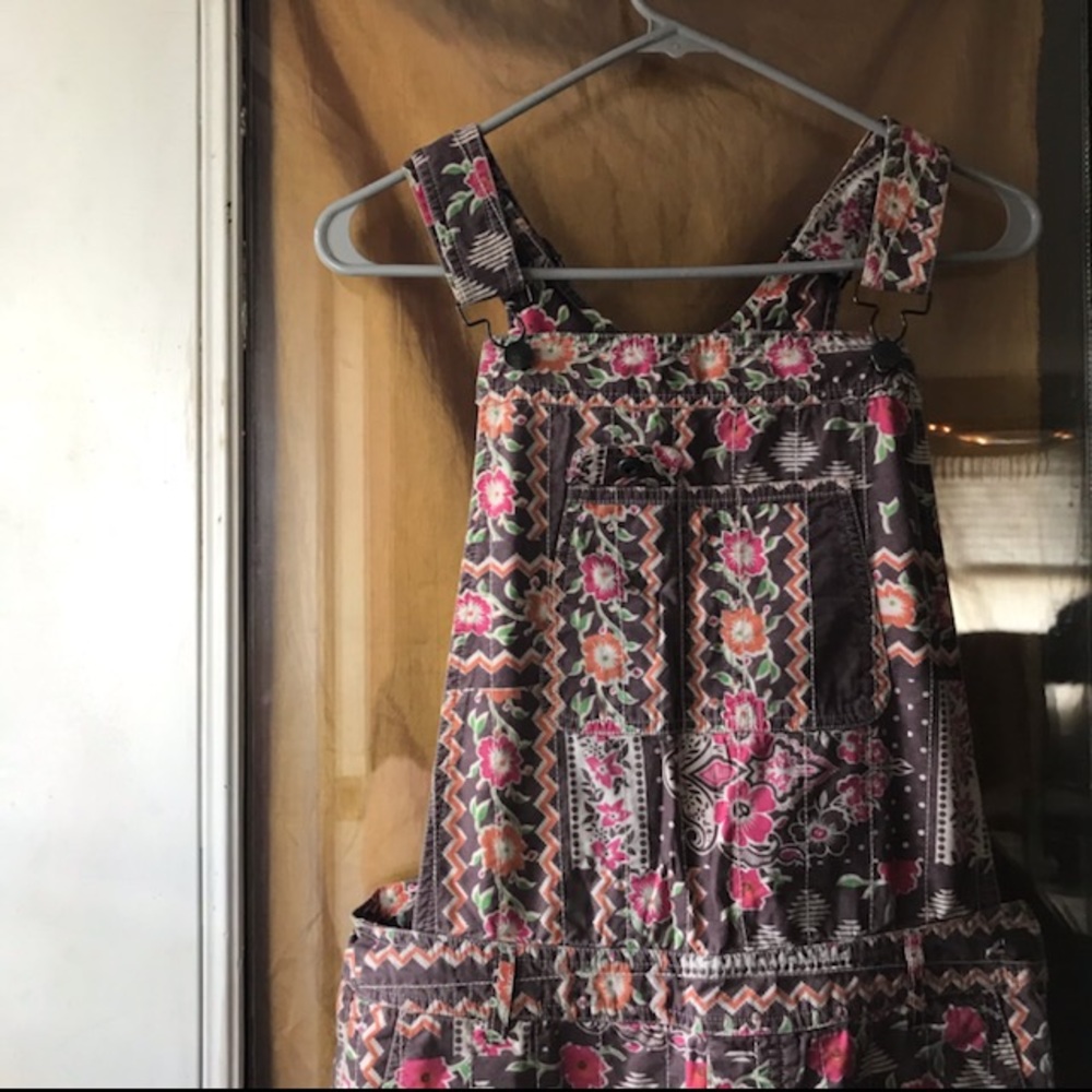 Super Cute Gramicci Floral Overalls